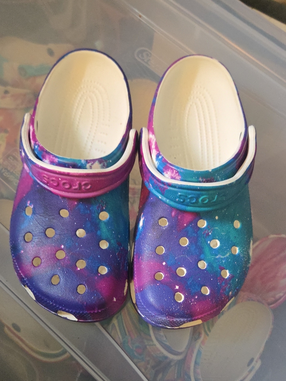 Kids Galaxy Clog - Purple & Teal